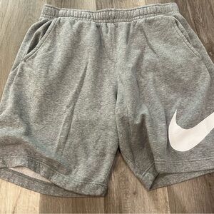 Nike Heather Gray Fleece Shorts